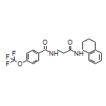 (R)-N-[3-Oxo-3-[(1,2,3,4-tetrahydro-1-naphthyl)amino]propyl]-4-(trifluoromethoxy)benzamide