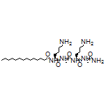 N-[(S)-6-Amino-1-[[(S)-1-[[(S)-6-amino-1-[[(S)-1-amino-1-oxo-2-propyl]amino]-1-oxo-2-hexyl]amino]-1-oxo-2-propyl]amino]-1-oxo-2-hexyl]tetradecanamide