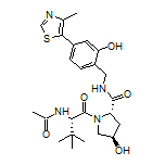 (2S,4R)-1-[(S)-2-Acetamido-3,3-dimethylbutanoyl]-4-hydroxy-N-[2-hydroxy-4-(4-methyl-5-thiazolyl)benzyl]pyrrolidine-2-carboxamide