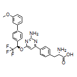 (S)-2-Amino-3-[4-[2-amino-6-[(R)-2,2,2-trifluoro-1-(3’-methoxy-4-biphenylyl)ethoxy]-4-pyrimidinyl]phenyl]propanoic Acid