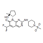 6-(Difluoromethyl)-8-[(1S,2S)-2-hydroxy-2-methylcyclopentyl]-2-[[1-(methylsulfonyl)-4-piperidyl]amino]pyrido[2,3-d]pyrimidin-7(8H)-one