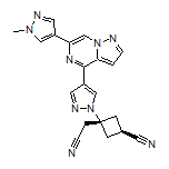 trans-3-(Cyanomethyl)-3-[4-[6-(1-methyl-4-pyrazolyl)pyrazolo[1,5-a]pyrazin-4-yl]-1-pyrazolyl]cyclobutanecarbonitrile