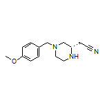 (S)-2-[4-(4-Methoxybenzyl)-2-piperazinyl]acetonitrile