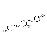 4,4’-[(1E,1’E)-(2-Methoxy-1,4-phenylene)bis(ethene-2,1-diyl)]diphenol