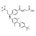 (S)-3-[4-[1-[[4’-(tert-Butyl)-2,6-dimethyl-4-biphenylyl]oxy]-4,4,4-trifluorobutyl]benzamido]propanoic Acid