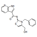 (Z)-N-[3-Benzyl-4-(hydroxymethyl)thiazol-2(3H)-ylidene]-7-azaindole-3-carboxamide