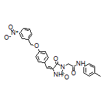 (E)-2-[4-[4-[(3-Nitrobenzyl)oxy]benzylidene]-2,5-dioxoimidazolidin-1-yl]-N-(p-tolyl)acetamide