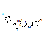 (Z)-2-[4-(4-Chlorobenzylidene)-2,5-dioxoimidazolidin-1-yl]-N-(4-chlorophenyl)acetamide