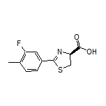 (S)-2-(3-Fluoro-4-methylphenyl)-4,5-dihydrothiazole-4-carboxylic Acid