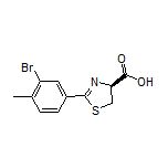 (S)-2-(3-Bromo-4-methylphenyl)-4,5-dihydrothiazole-4-carboxylic Acid