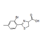 2-(2-Bromo-4-methylphenyl)-4,5-dihydrothiazole-4-carboxylic Acid
