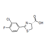 (R)-2-(3-Chloro-4-fluorophenyl)-4,5-dihydrothiazole-4-carboxylic Acid