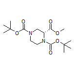 Methyl (R)-1,4-Di-Boc-piperazine-2-carboxylate