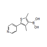2,4-Dimethyl-5-(4-pyridyl)thiophene-3-boronic Acid
