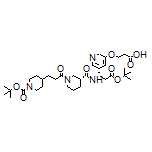 3-[[5-[(S)-3-(tert-Butoxy)-1-[(R)-1-[3-(1-Boc-4-piperidyl)propanoyl]piperidine-3-carboxamido]-3-oxopropyl]-3-pyridyl]oxy]propanoic Acid