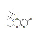 5-Chloro-2-(2-fluoroethoxy)pyridine-3-boronic Acid Pinacol Ester