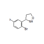 3-(2-Bromo-5-iodophenyl)isoxazolidine