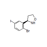 (R)-3-(2-Bromo-5-iodophenyl)isoxazolidine
