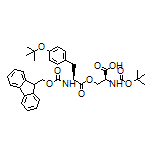 (S)-2-(Boc-amino)-3-[[(S)-3-[4-(tert-butoxy)phenyl]-2-(Fmoc-amino)propanoyl]oxy]propanoic Acid