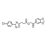 2-(Benzo[d][1,3]dioxol-5-yl)-2-oxoethyl 3-[3-(4-Chlorophenyl)-1,2,4-oxadiazol-5-yl]propanoate