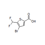 4-Bromo-5-(difluoromethyl)thiophene-2-carboxylic Acid