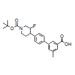 4’-(1-Boc-3-fluoro-4-piperidyl)-5-methyl-[1,1’-biphenyl]-3-carboxylic Acid