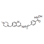 N-Hydroxy-4-[2-methyl-3-[[6-[(4-methyl-1-piperazinyl)methyl]-3-quinolyl]amino]-1-propen-1-yl]benzamide