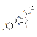 5-Boc-2-(6-fluoro-3-pyridyl)-7-iodo-5H-pyrrolo[2,3-b]pyrazine