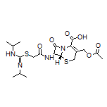 (6R,7R)-3-(Acetoxymethyl)-7-[2-[(N,N’-diisopropylcarbamimidoyl)thio]acetamido]-8-oxo-5-thia-1-azabicyclo[4.2.0]oct-2-ene-2-carboxylic Acid
