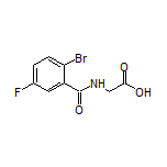 2-(2-Bromo-5-fluorobenzamido)acetic Acid