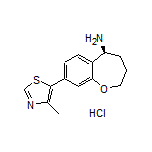 (S)-8-(4-Methyl-5-thiazolyl)-2,3,4,5-tetrahydrobenzo[b]oxepin-5-amine Hydrochloride