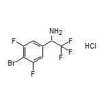 1-(4-Bromo-3,5-difluorophenyl)-2,2,2-trifluoroethanamine Hydrochloride