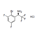 (R)-1-(2-Bromo-3,5-difluorophenyl)-2,2,2-trifluoroethanamine Hydrochloride