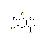 6-Bromo-8-chloro-7-fluorochroman-4-one