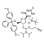 (2R,3R,4S,5S)-2-[[Bis(4-methoxyphenyl)(phenyl)methoxy]methyl]-4-[(tert-butyldimethylsilyl)oxy]-5-(2,4-dioxo-1,2,3,4-tetrahydro-5-pyrimidyl)-3-tetrahydrofuryl (2-Cyanoethyl) Diisopropylphosphoramidite