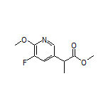 Methyl 2-(5-Fluoro-6-methoxypyridin-3-yl)propanoate
