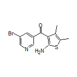 (2-Amino-4,5-dimethylthiophen-3-yl)(5-bromopyridin-3-yl)methanone