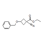 Ethyl 3-(Benzyloxy)-1-cyanocyclobutanecarboxylate