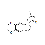 5,6-Dimethoxy-1-(2-methylallyl)indane-1-carbaldehyde