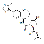 (2S,4R)-1-Boc-4-hydroxy-N-[(R)-8-(4-methyl-5-thiazolyl)-2,3,4,5-tetrahydrobenzo[b]oxepin-5-yl]pyrrolidine-2-carboxamide