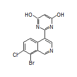 2-(8-Bromo-7-chloro-4-isoquinolyl)pyrimidine-4,6-diol