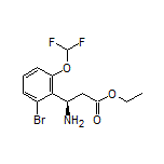 Ethyl (R)-3-Amino-3-[2-bromo-6-(difluoromethoxy)phenyl]propanoate