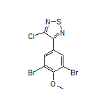 3-Chloro-4-(3,5-dibromo-4-methoxyphenyl)-1,2,5-thiadiazole