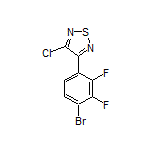 3-(4-Bromo-2,3-difluorophenyl)-4-chloro-1,2,5-thiadiazole