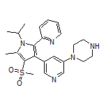 1-[5-[1-Isopropyl-5-methyl-4-(methylsulfonyl)-2-(2-pyridyl)-3-pyrrolyl]-3-pyridyl]piperazine