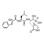 (2S)-2-[(S)-2-(1H-Indole-2-carboxamido)-4-methylpentanamido]-1-hydroxy-3-[(S)-2-oxo-3-pyrrolidinyl]propane-1-sulfonic Acid