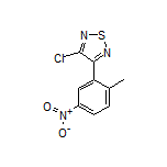 3-Chloro-4-(2-methyl-5-nitrophenyl)-1,2,5-thiadiazole