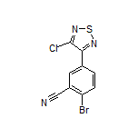 2-Bromo-5-(4-chloro-1,2,5-thiadiazol-3-yl)benzonitrile