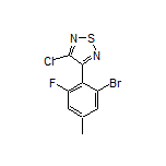 3-(2-Bromo-6-fluoro-4-methylphenyl)-4-chloro-1,2,5-thiadiazole
