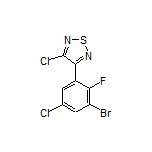 3-(3-Bromo-5-chloro-2-fluorophenyl)-4-chloro-1,2,5-thiadiazole